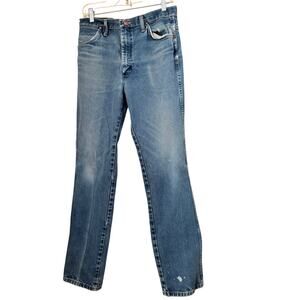 Vintage Wrangler Jeans 936PWD Men’s 31x34 Blue Denim Cowboy Western Bootcut USA